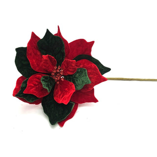 10.5" RED/GREEN POINSETTIA