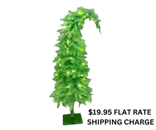 5' WHIMSICAL LIME GREEN TREE AC 100 LIGHTS