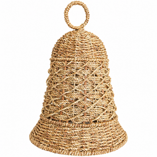 Seagrass Christmas Decor-BELL, 11.4" X 16.9"