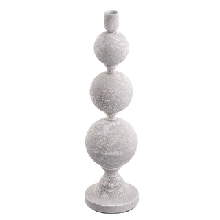 18.5" Metal Ball Finial Taper Holder (knock-Down Packing)