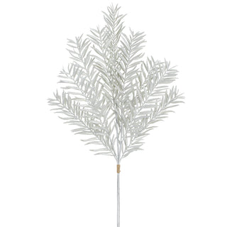 33"GLITTERED YEW BUNDLE X3 WHITE