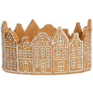 5.5HX10.5"D GINGERBREAD HOUSE BOWL