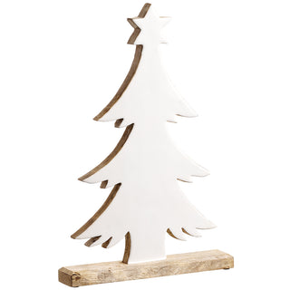 18"TREE TABLETOP WITH STAR WH