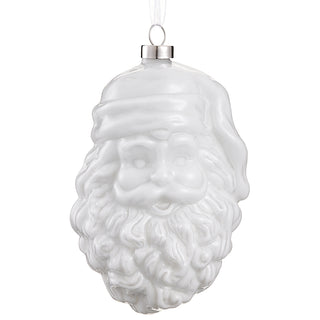 5" Glass Santa Ornament