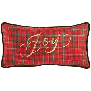 12WX21"L PLAID JOY PILLOW