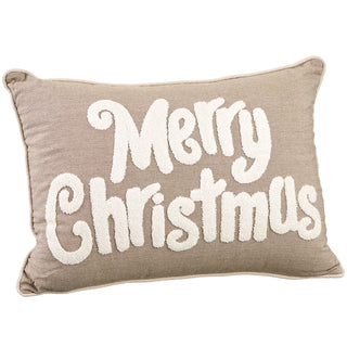 14W20"L MERRY CHRISTMAS PILLOW