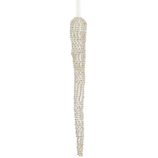 9"DIAMOND ICICLE ORNAMENT SI