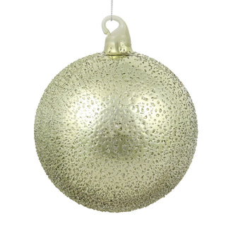 Glass Beaded Ball Ornament 120MM, Moss Green