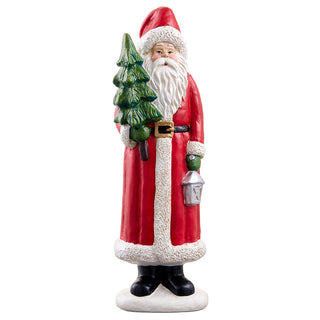 20" Santa Holding A Tree
