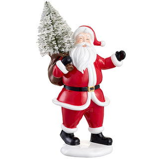 14"SANTA HOLDING A TREE RE/GR