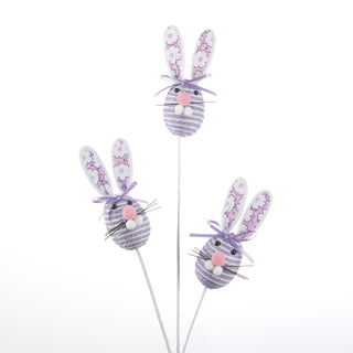 29" Easter Rabbit Stem Purple