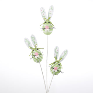 29" Easter Rabbit Stem Green