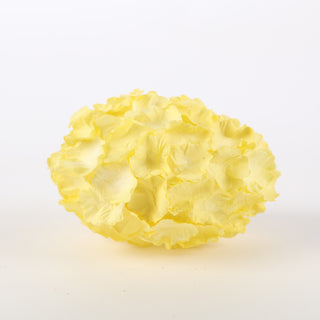 3.5" x 2.4" x 2.4" Hydrangea Egg Hanging Ornament Color Lt Yellow