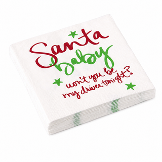 Santa Baby Beverage Napkin