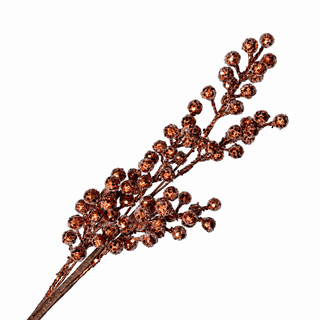 26" Brown Berry Spray