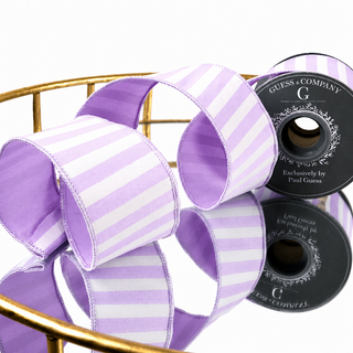 2.5" PURPLE STRIPE WITH SOLID PURPLE DUPION BACK 5YD