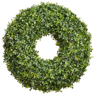 22"BOXWOOD WREATH GR