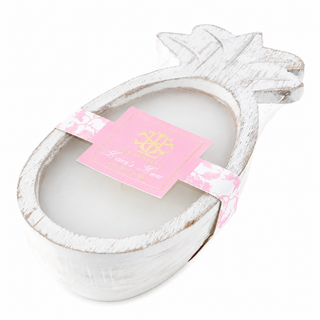 Lover's Lane - Pineapple Wooden Bowl Candle