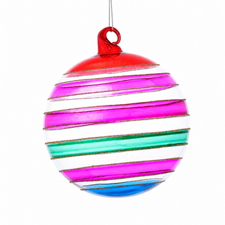 5” D GLASS BALL ORN