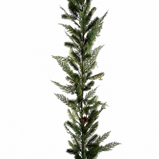 6FT REAL TOUCH GARLAND WITH MIXED ABIES NOBILIS & PINECONE