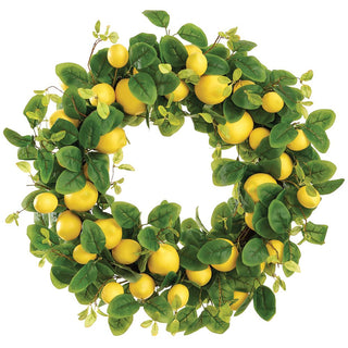 28"LEMON WREATH YE/GR