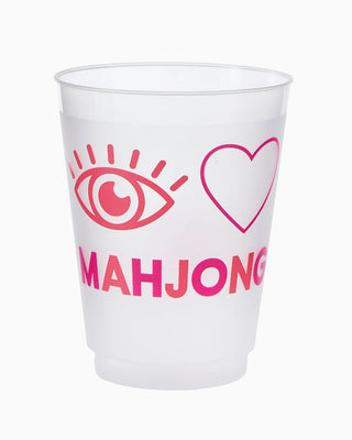 I Heart Mahjong Cups