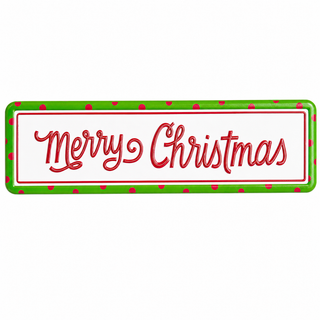 Merry Christmas Street Sign 14" x 4"
