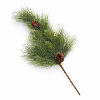 38" Real Touch Pine Spray with Pine Cone SHIPS 7/1/26