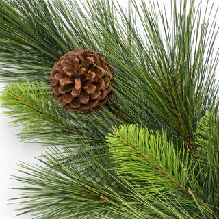 38" Real Touch Pine Spray with Pine Cone SHIPS 7/1/26