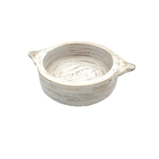 Whitewashed Dip Bowl 8" x 6"x 2"