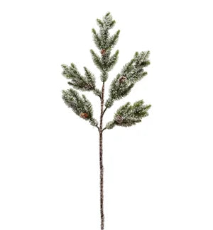 Angel Pine Branch with Ice 36", Green