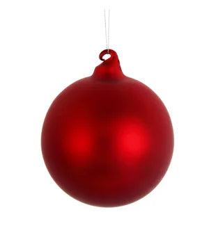 Matte Finish Ball Ornament 120MM, Red