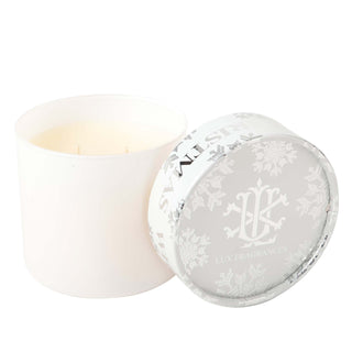 White Christmas 2-Wick Candle With Decorative Lid