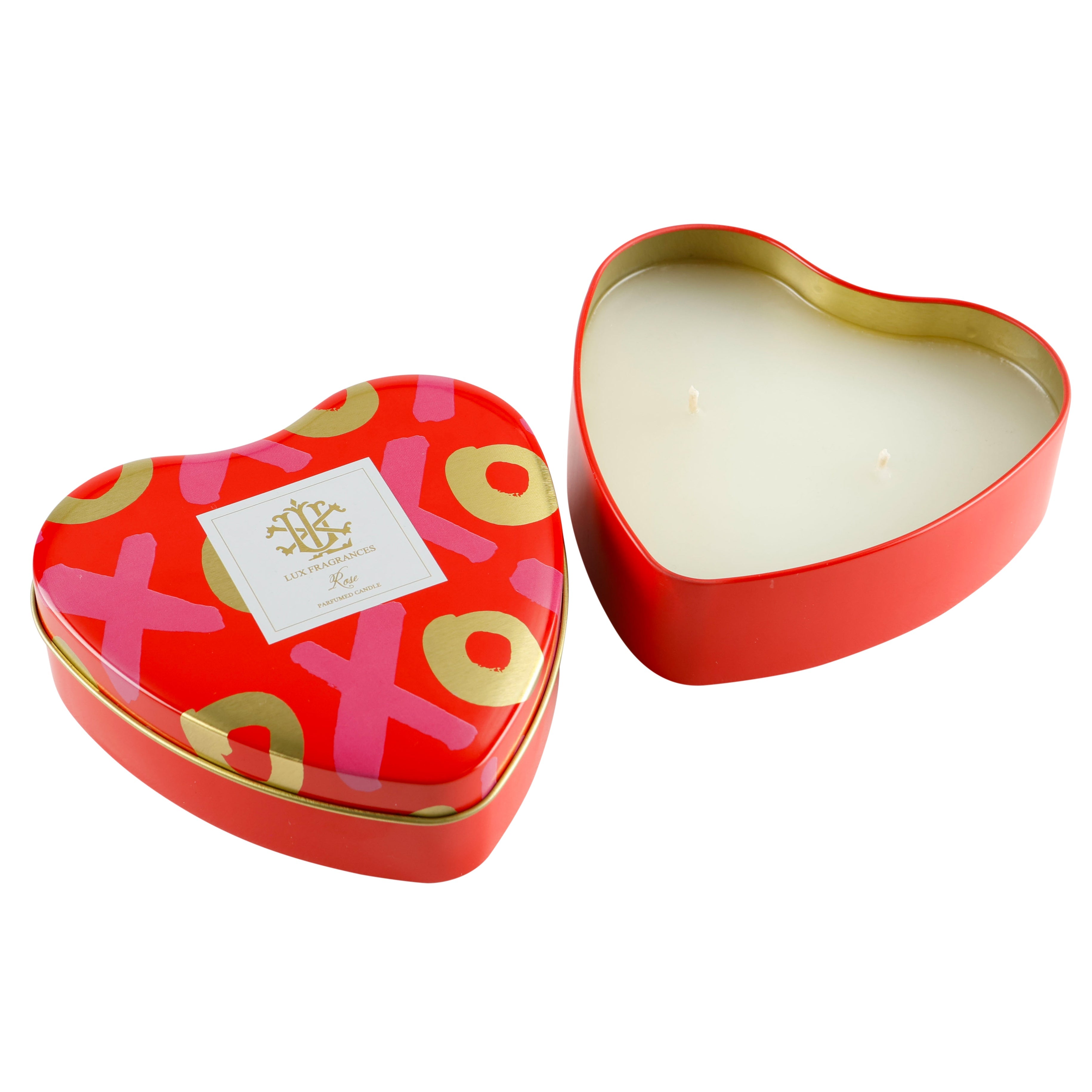 Lover'S Lane Heart Shaped Dough Bowl Candle