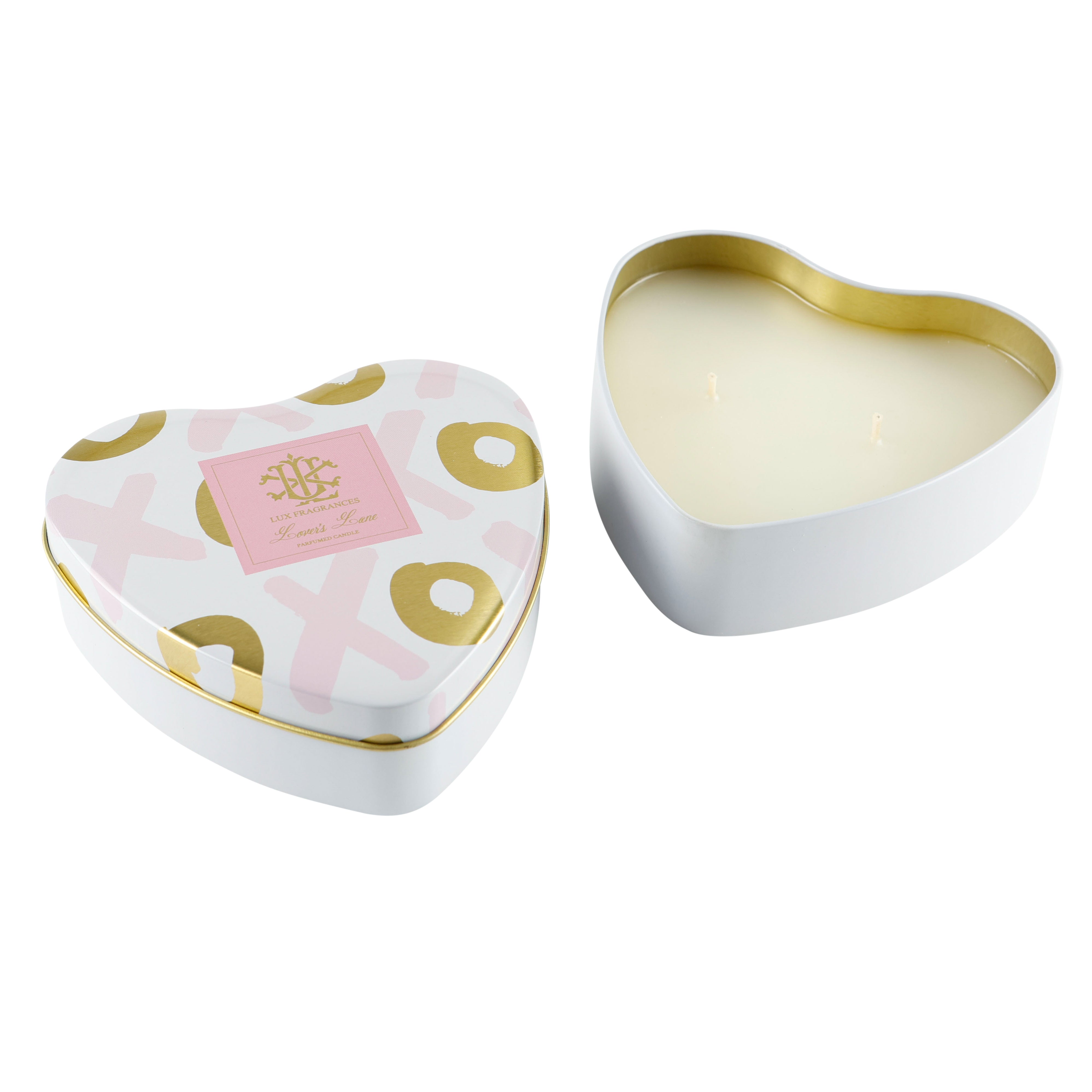 Lover'S Lane Heart Shaped Dough Bowl Candle