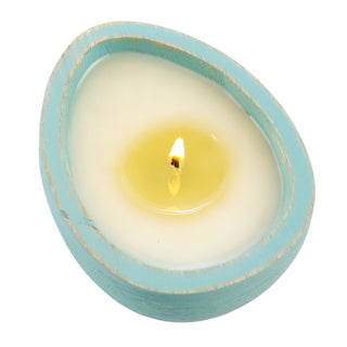 Hyacinth Wooden Egg Candle Blue (7988061012188)