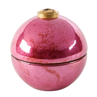 Berries & Balsam Pink Glass Ornament