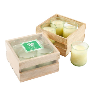 CLEAN SET OF 4 VOTIVES IN CRATE - 3oz (8006108315868)