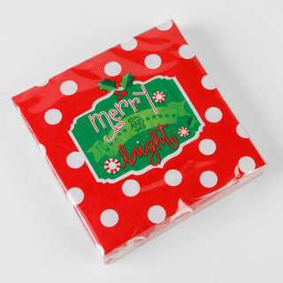 Merry And Bright Beverage Napkin (Pkg of 20)