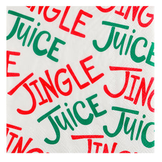Jingle Juice  Beverage Napkin..20 Pieces Per Pkg