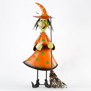 30" Orange Halloween Witch