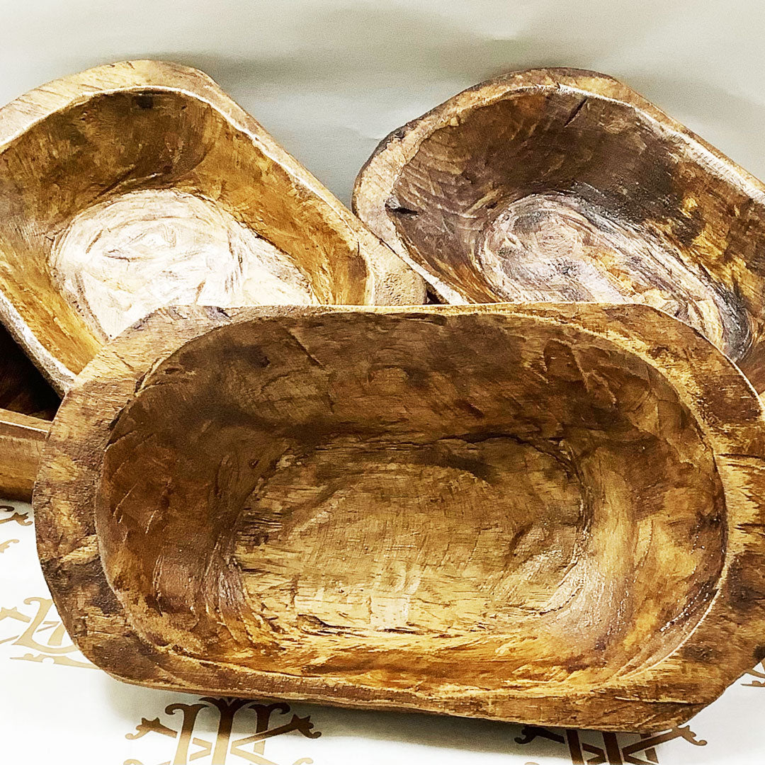 Dough Bowls for Candle Making, Wood Bowl Candle Vessel