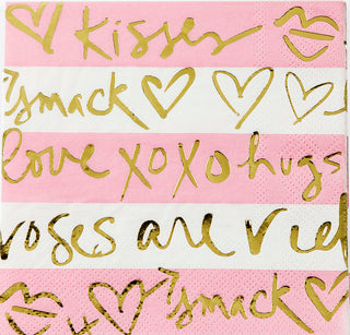 Kiss XO Smack Beverage Napkin - Lux Fragrances (1642706108518)