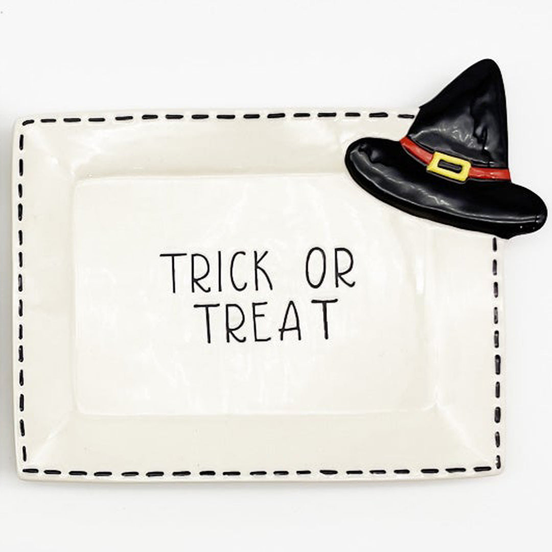 Witch Hat Trick Or Treat Plate
