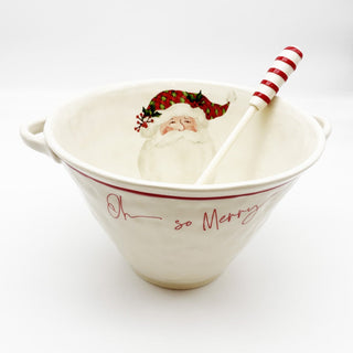 Oh So Merry Santa Mixing Bowl With Spoon