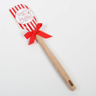 Merry Christmas Red Stripe Silicone Spatula